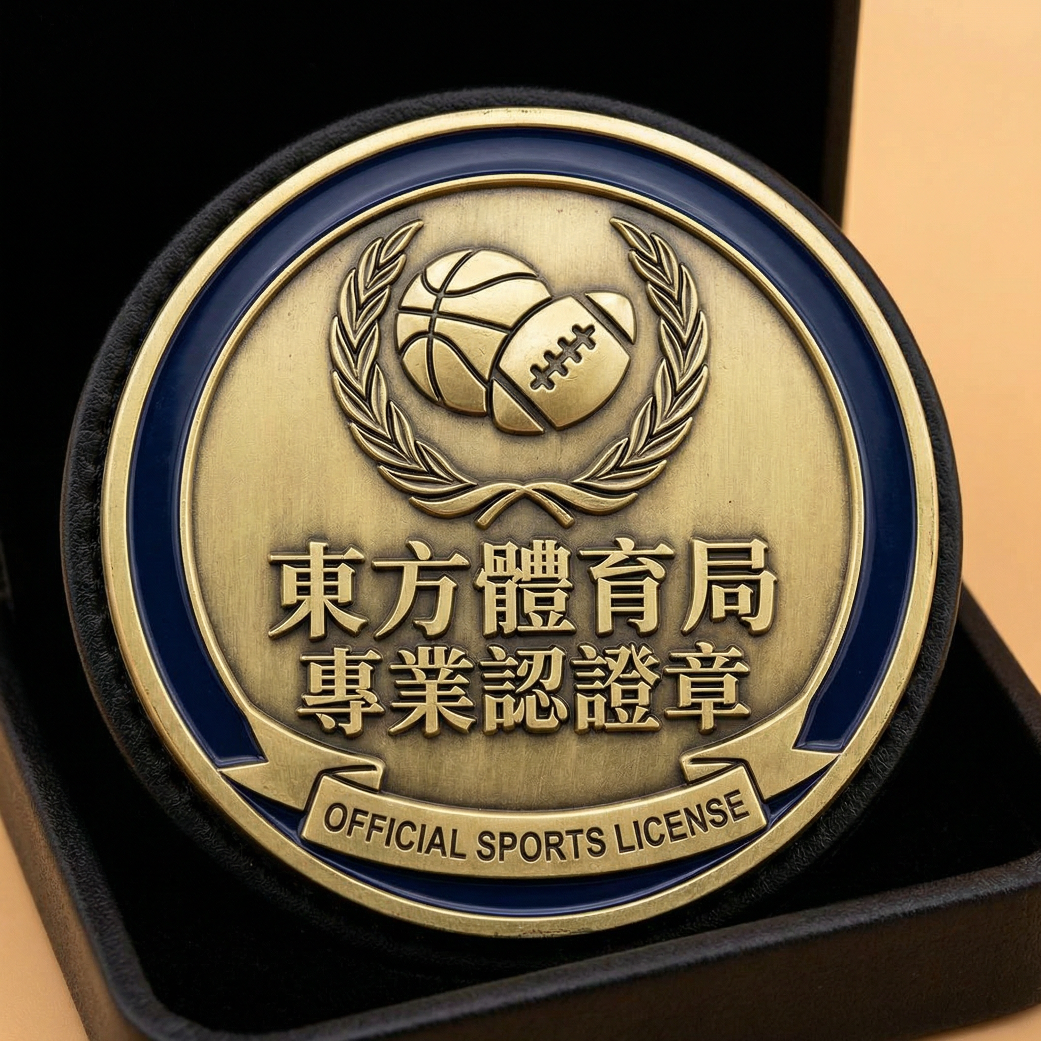 东方体育局专业认证徽章